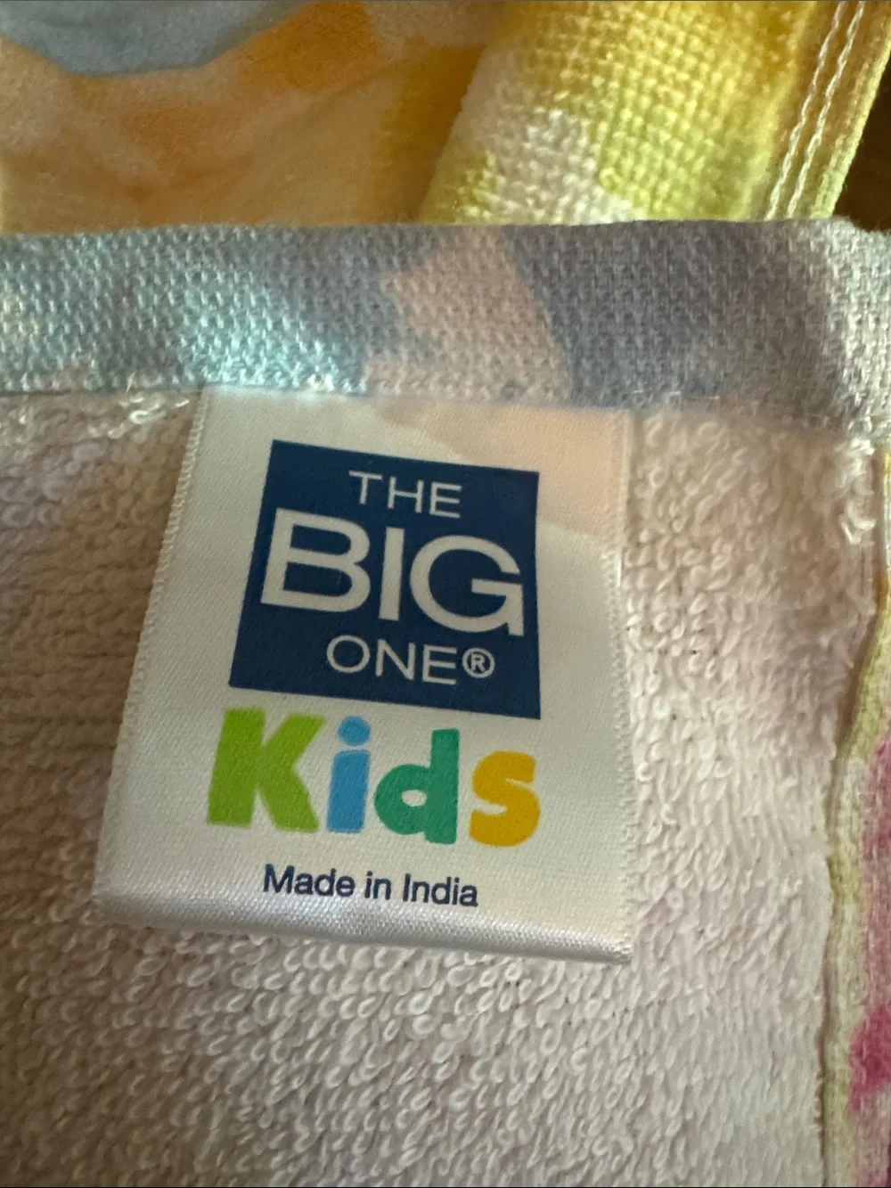 The Big One - Kids Tie-Dye Beach Towel NWT